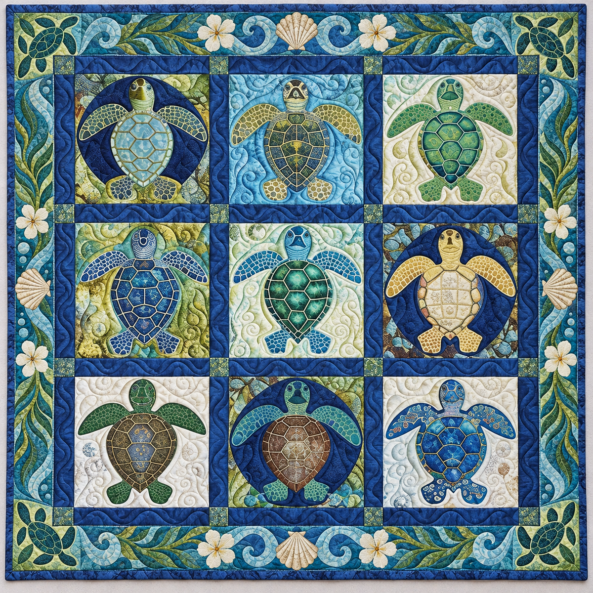Turtle Tide TD141026619 Quilt Blanket
