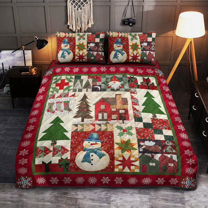 Christmas Snowman TL06102303QB Quilt Bedding Set