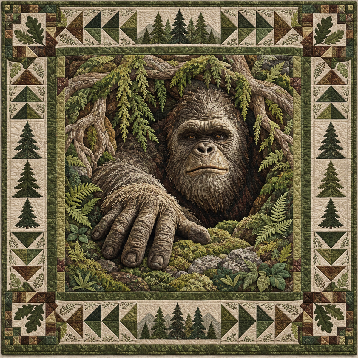 Bigfoot Forest Hollow TD141026632 Quilt Blanket