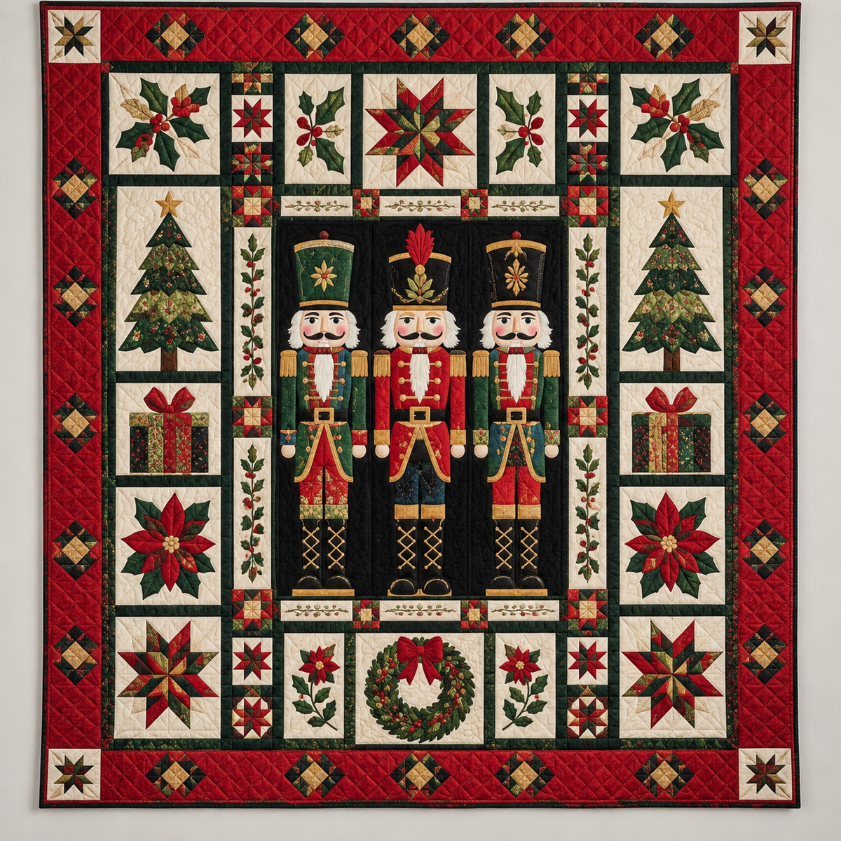 Nutcracker Regiment In Red TD141026134 Quilt Blanket