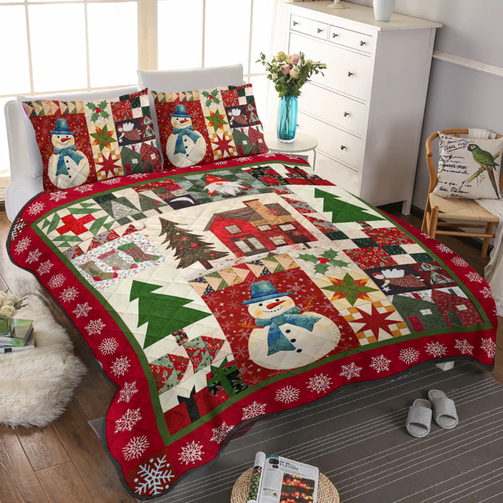 Christmas Snowman TL06102303QB Quilt Bedding Set