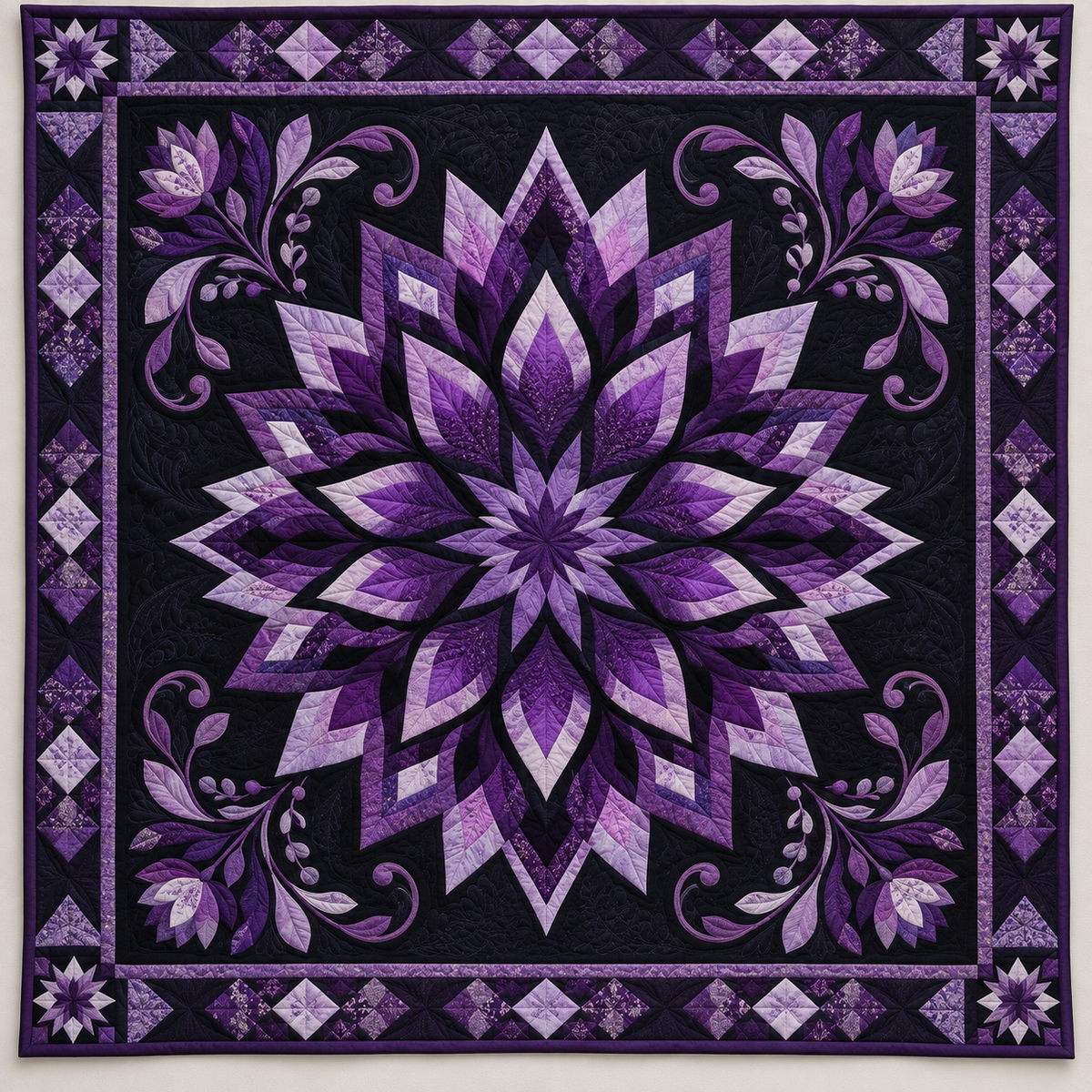 Radiant Purple Starflower TD141026151 Quilt Blanket