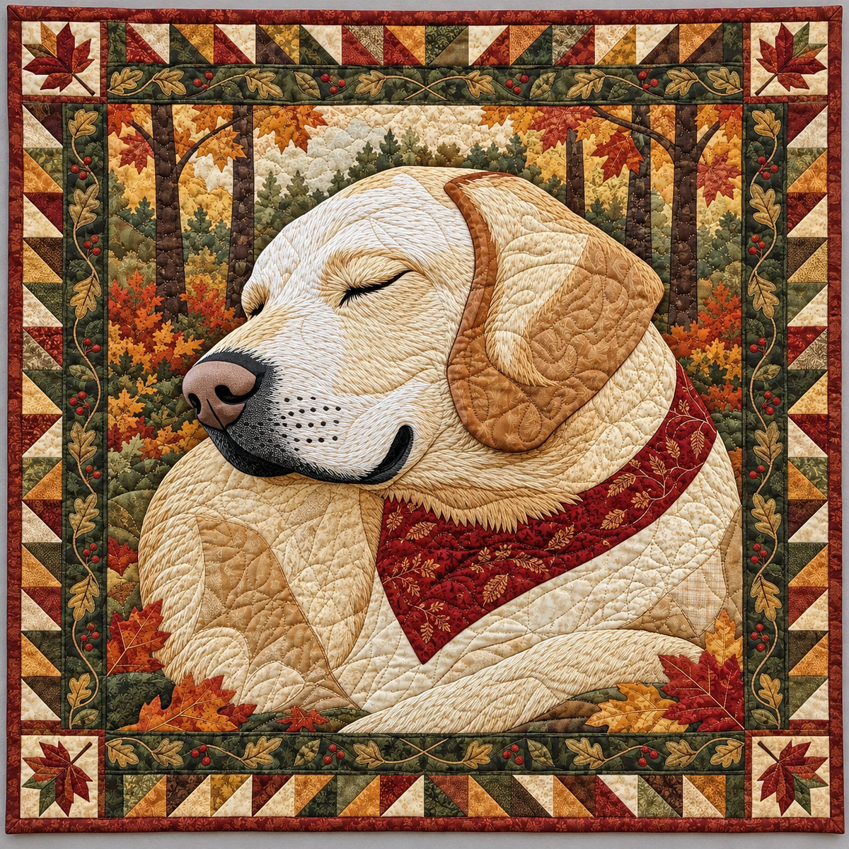Golden Labrador Rest TD141026654 Quilt Blanket