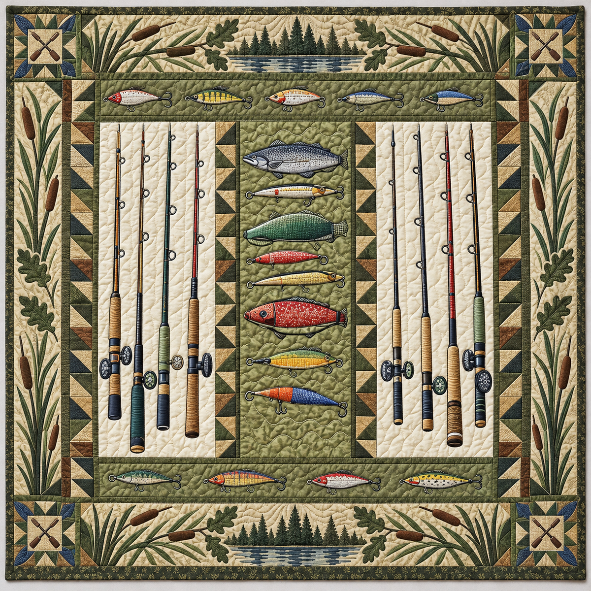 Anglers Fishing TD141026656 Quilt Blanket