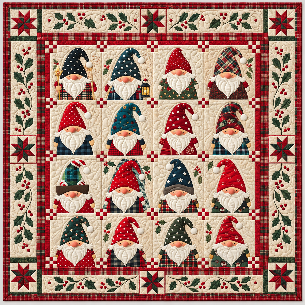 Christmas Gnome TD141026658 Quilt Blanket