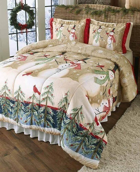 Christmas Snowman CLA280828B Duvet Cover Bedding Sets