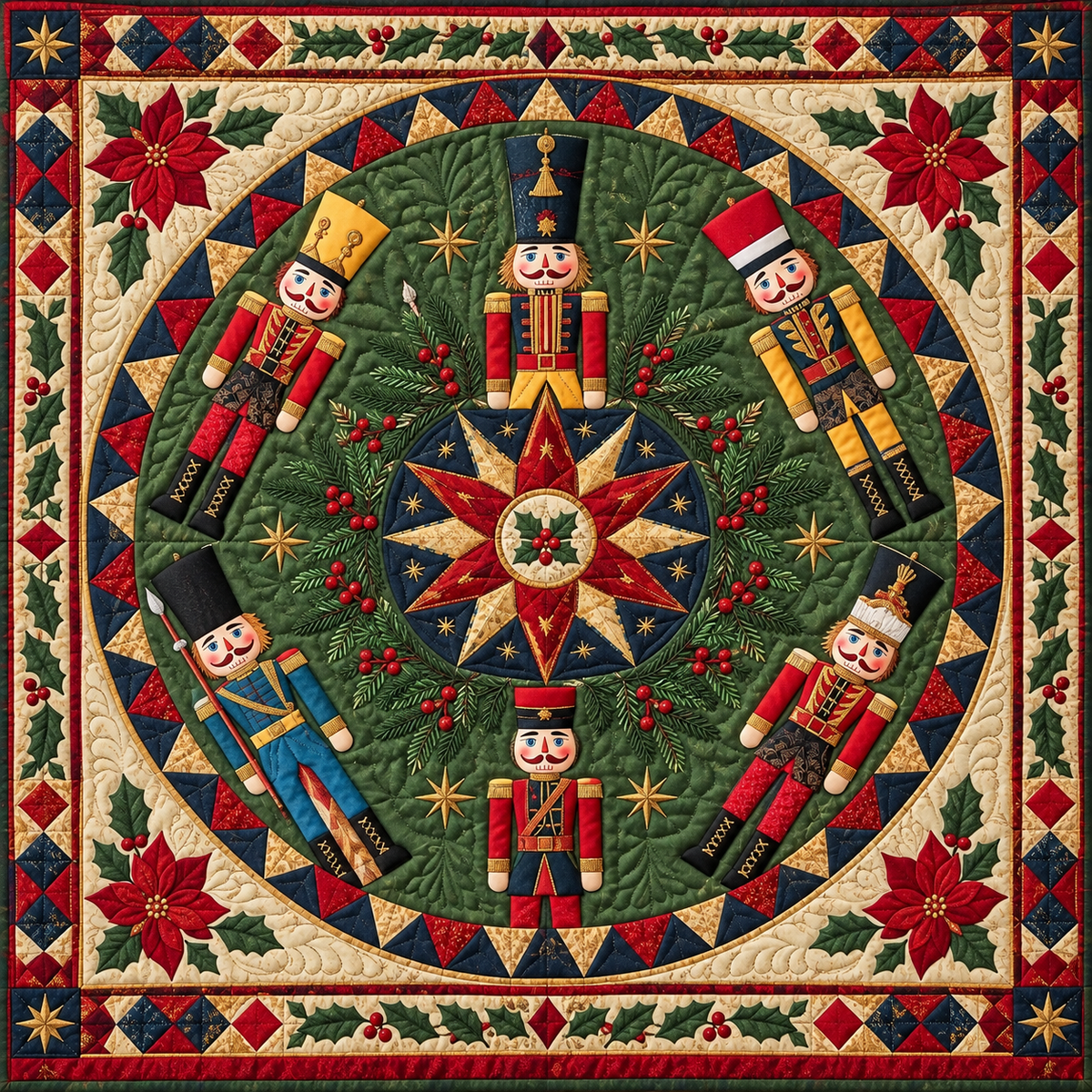 Nutcracker Christmas Parade TD141026670 Quilt Blanket