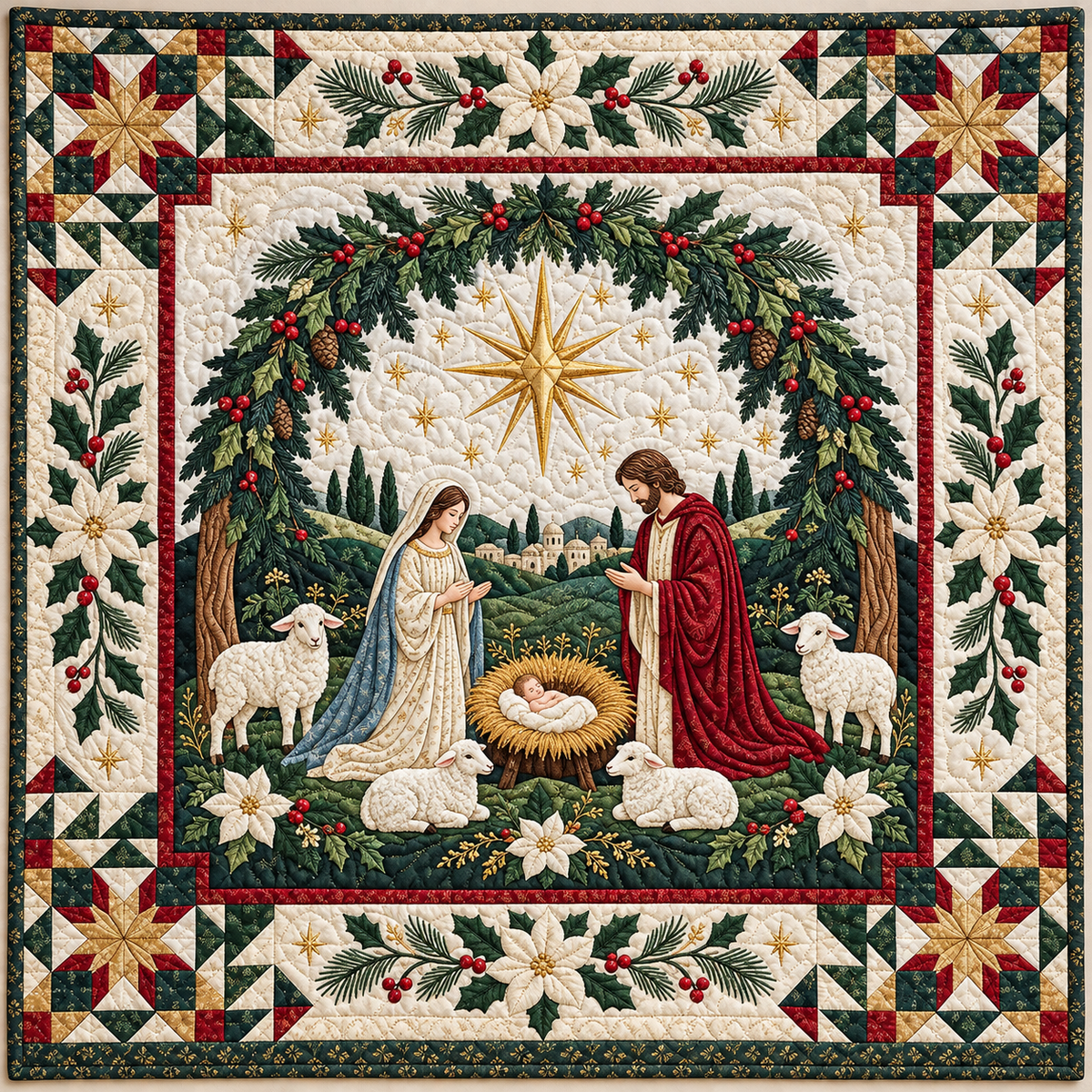 Manger Woodland TD141026681 Quilt Blanket