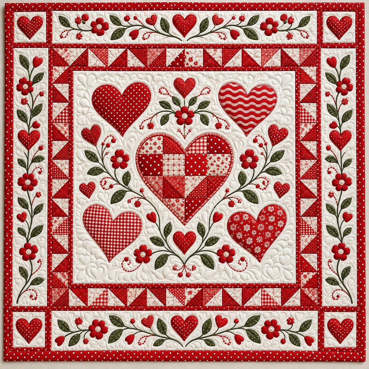 Red Heart Patchwork Path TD141026702 Quilt Blanket