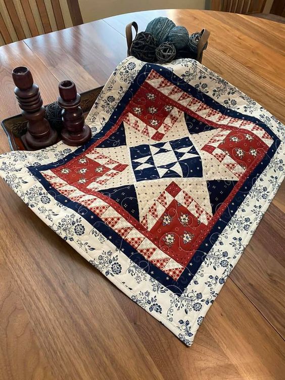 Patriotic Star CLDY180624115 Quilted Placemats