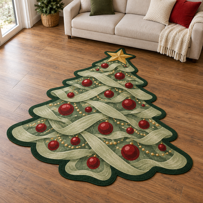 Ribbon Evergreen TD131026238 Custom Shape Area Rug