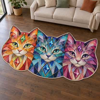 Rainbow Cat Diamonds TD131026247 Custom Shape Area Rug