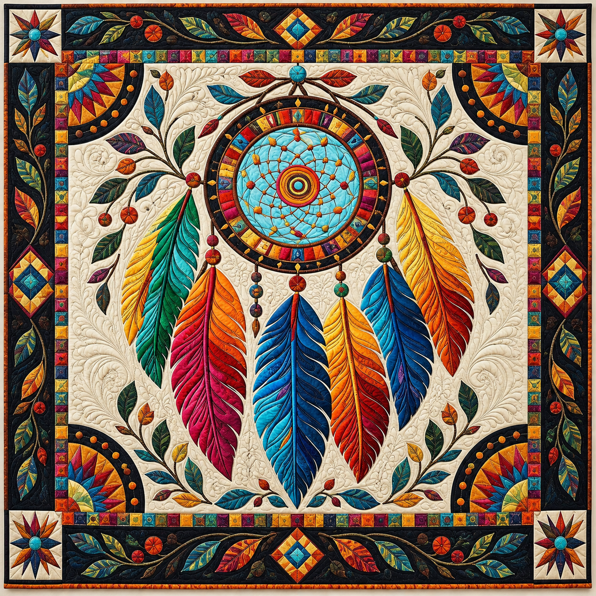 Rainbow Dreamcatcher TD141026747 Quilt Blanket
