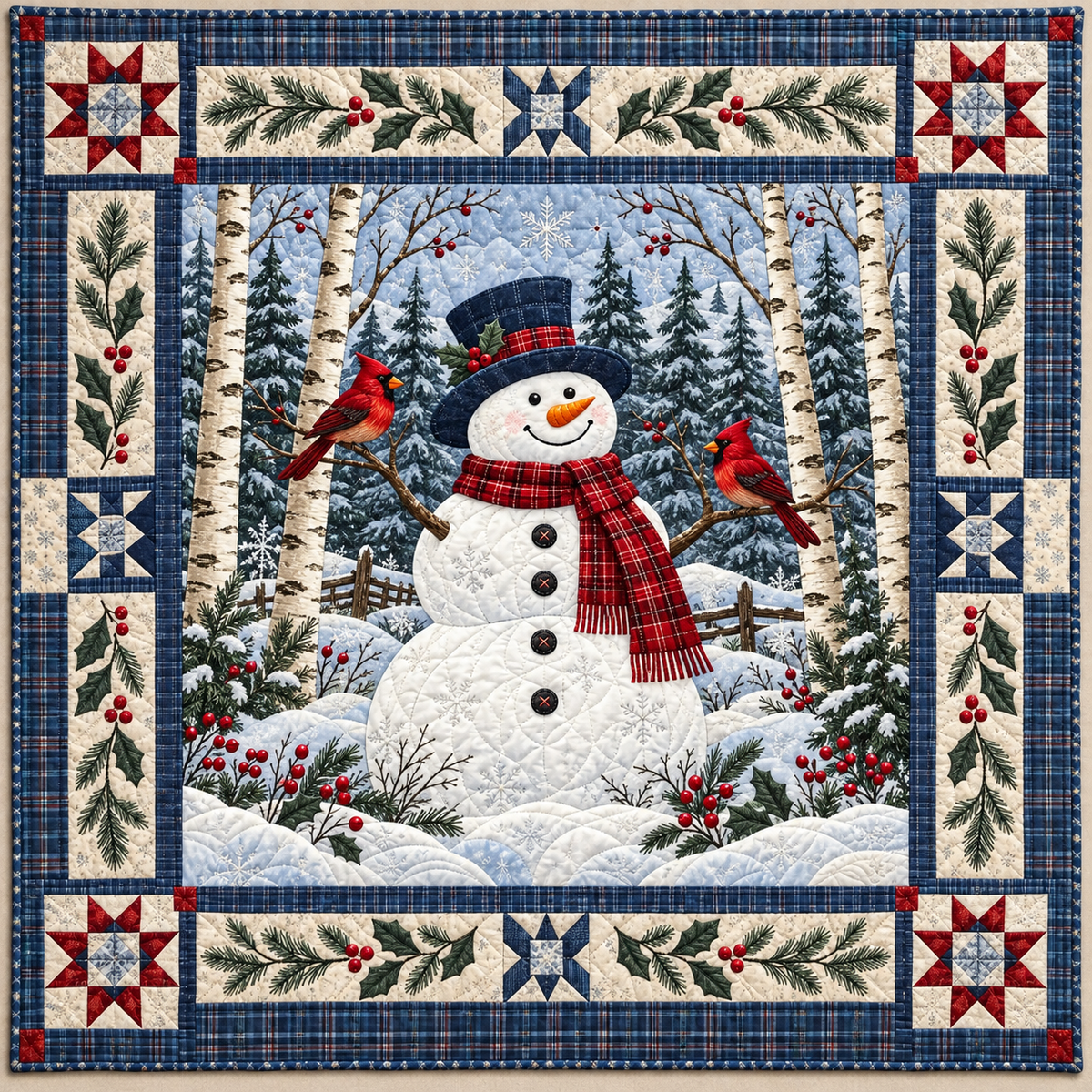 Snowman Winter Glow TD141026753 Quilt Blanket