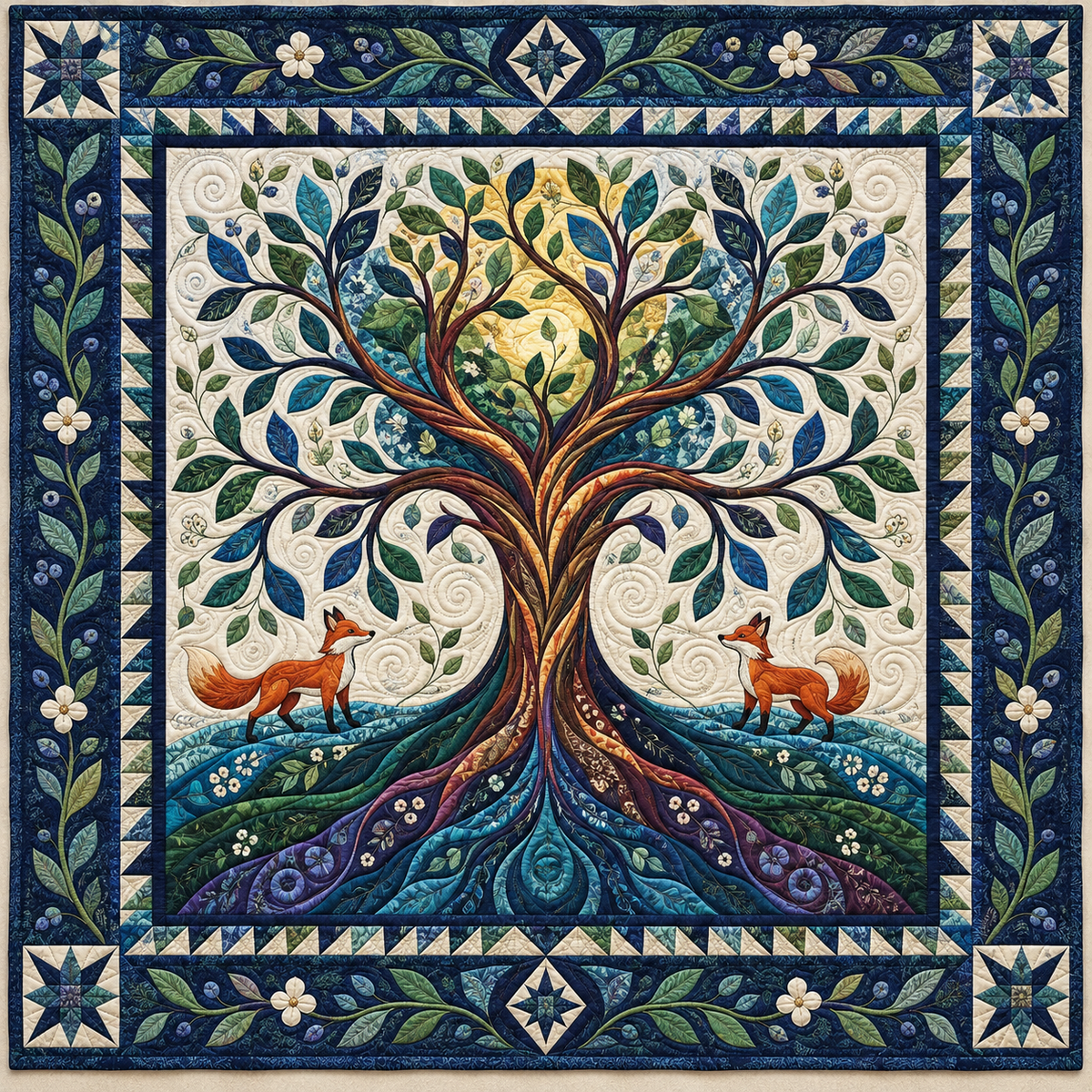 Woodland Tree Of Life TD141026760 Quilt Blanket