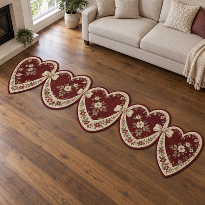 Tiny Red Hearts TD131026278 Custom Shape Area Rug