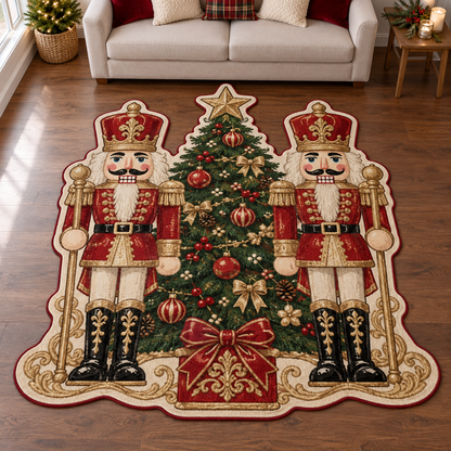 Nutcracker Royal Pair TD131026282 Custom Shape Area Rug