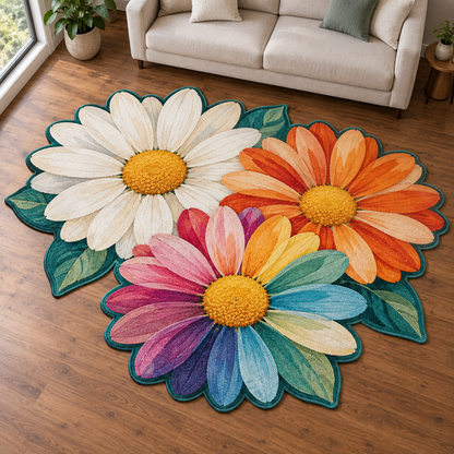 Pop Daisy Party TD131026341 Custom Shape Area Rug