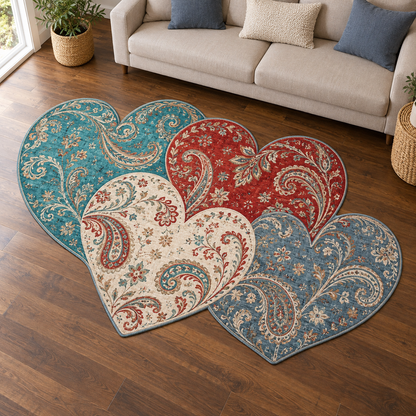 Jewel Heart Chain TD131026346 Custom Shape Area Rug