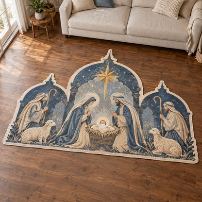 Nativity Star Gathering TD131026348 Custom Shape Area Rug
