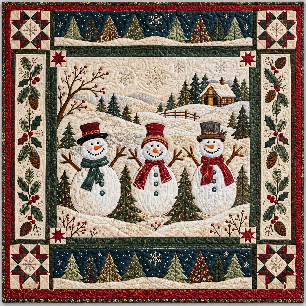 Snowman TD141026867 Quilt Blanket