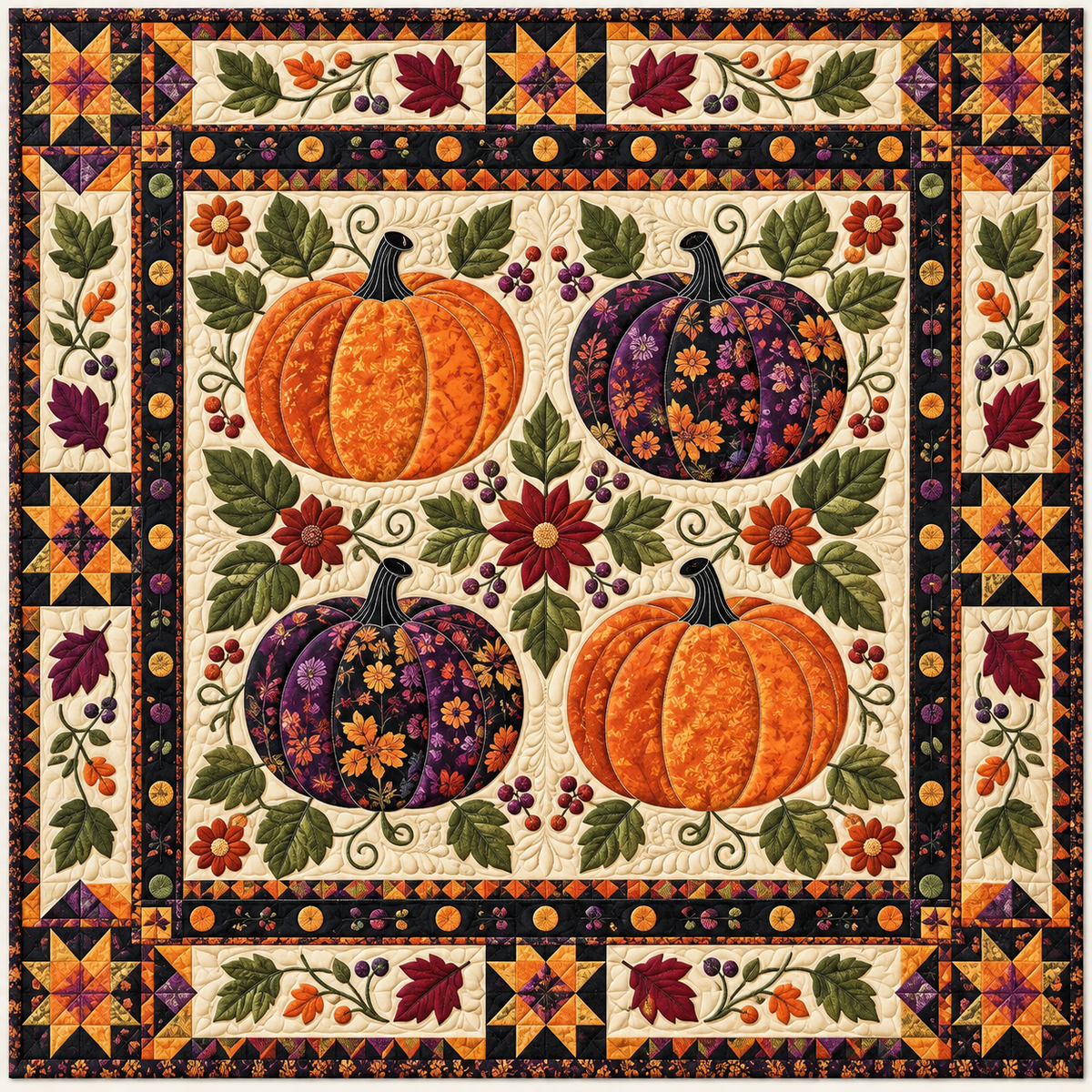 Pumpkin TD141026871 Quilt Blanket