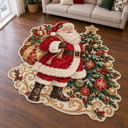 Santa Ornament Dance TD131026371 Custom Shape Area Rug