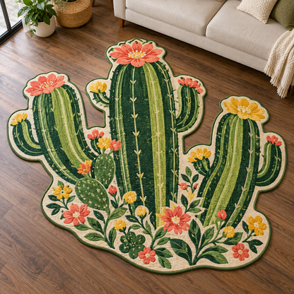 Folk Desert Blossom TD131026375 Custom Shape Area Rug