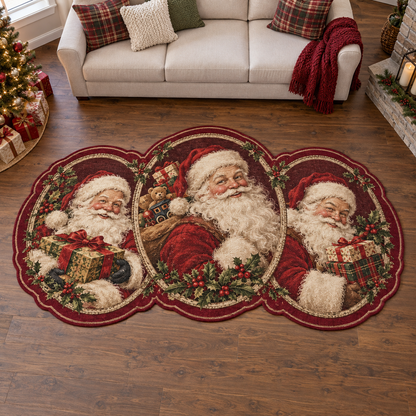 Vintage Santa Album TD131026383 Custom Shape Area Rug
