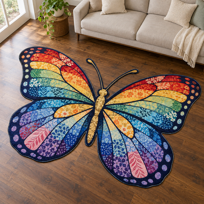 Rainbow Wing Mosaic TD131026386 Custom Shape Area Rug