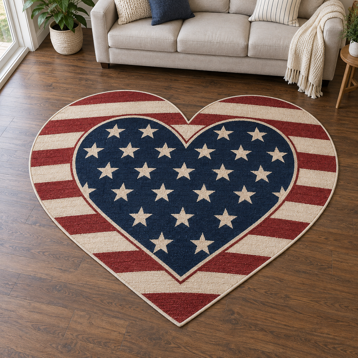 Stars Within My Heart TD131026394 Custom Shape Area Rug