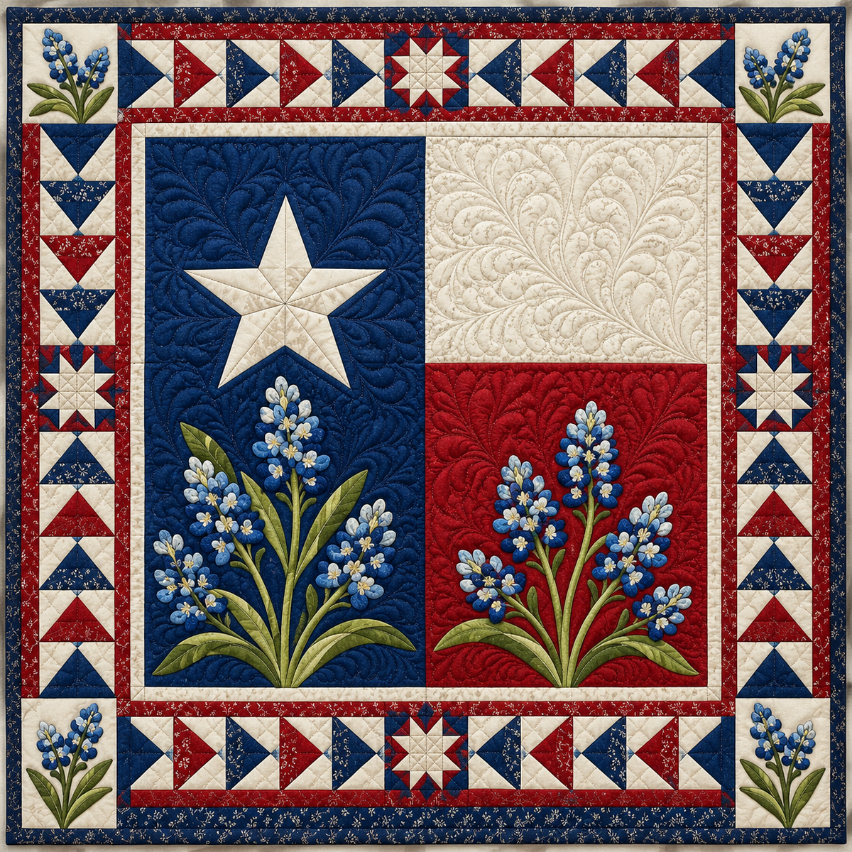 Texas Bluebonnet TD141026899 Quilt Blanket