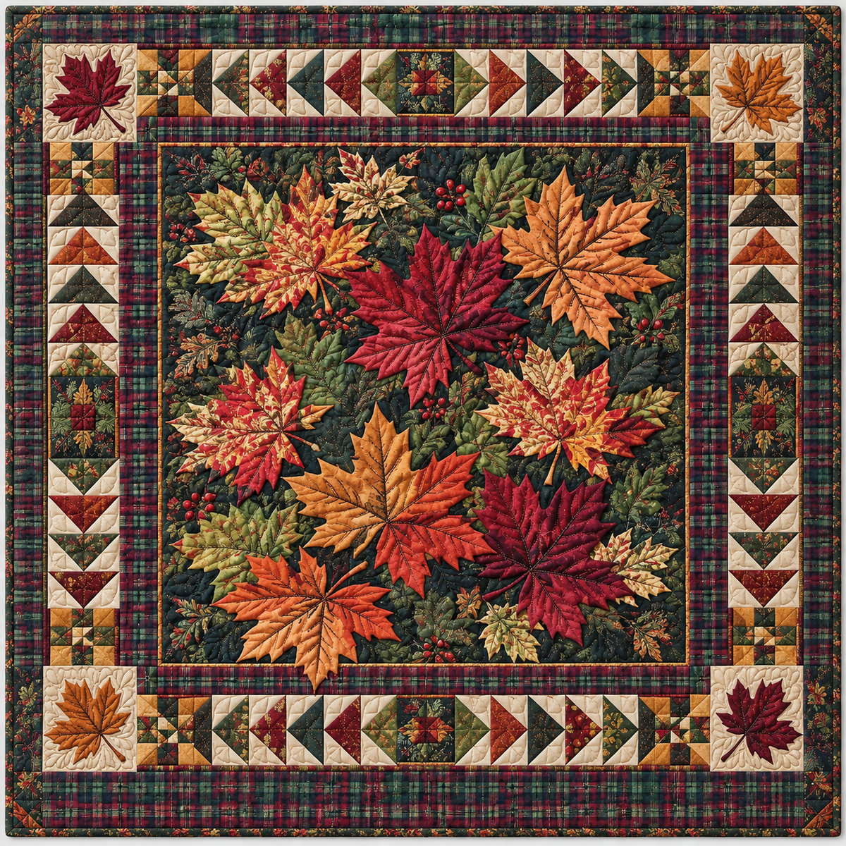 Maple Plaid TD141026903 Quilt Blanket