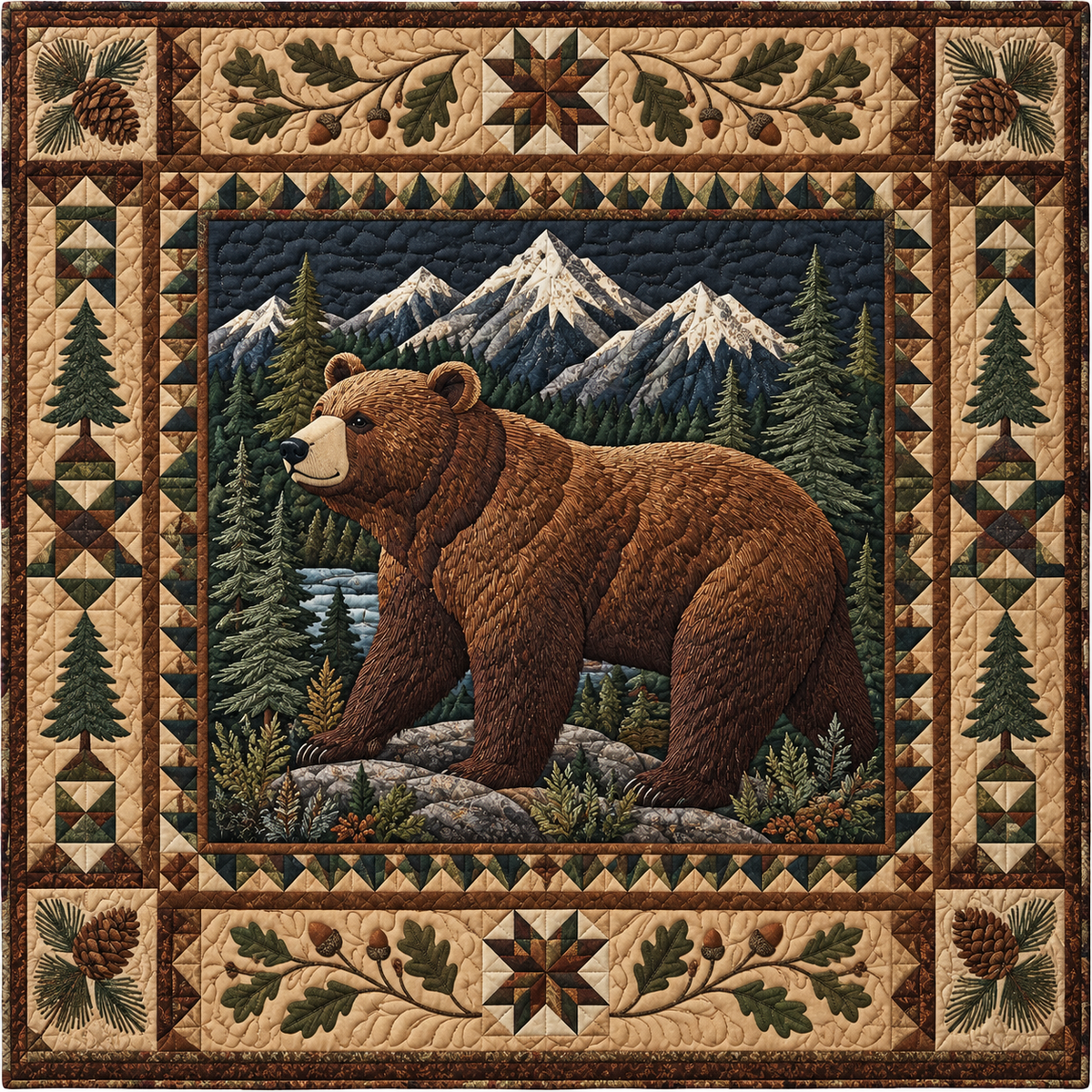 Brown Bear Mountain TD141026912 Quilt Blanket