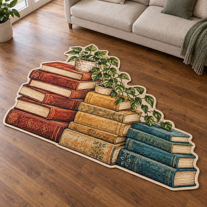 Cozy Book Nook TD131026421 Custom Shape Area Rug