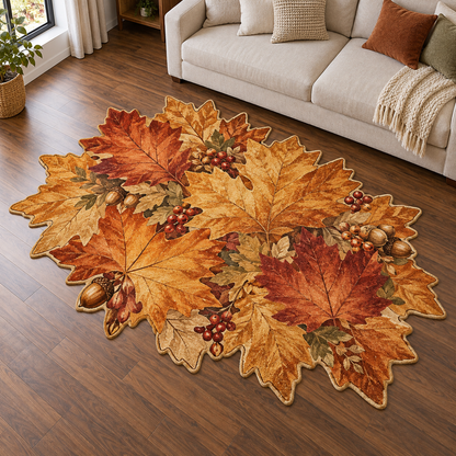 Autumn Maple Gathering TD131026425 Custom Shape Area Rug