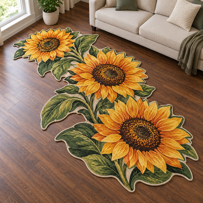 Sunflower Vine Cascade TD131026430 Custom Shape Area Rug