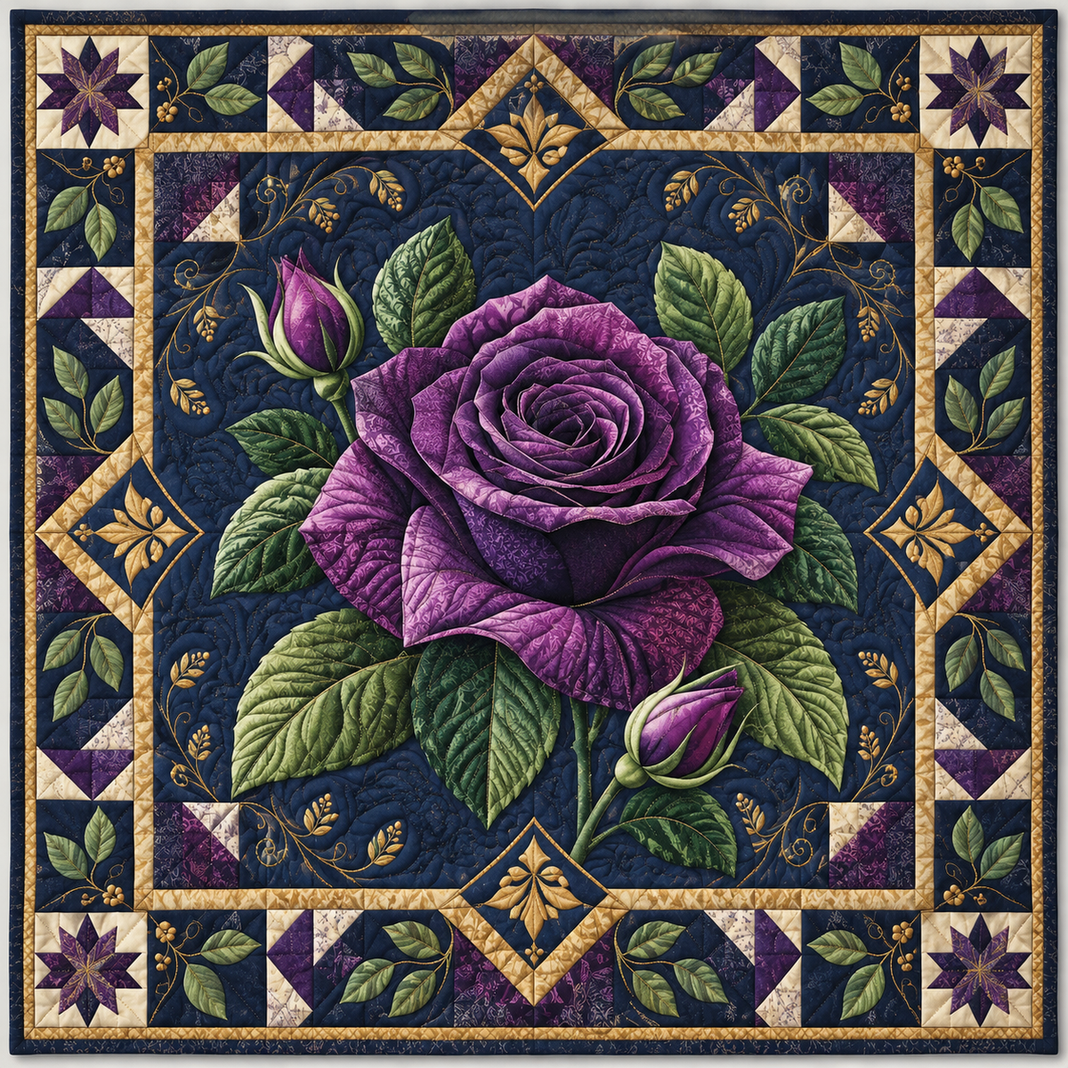 Purple Rose TD141026932 Quilt Blanket
