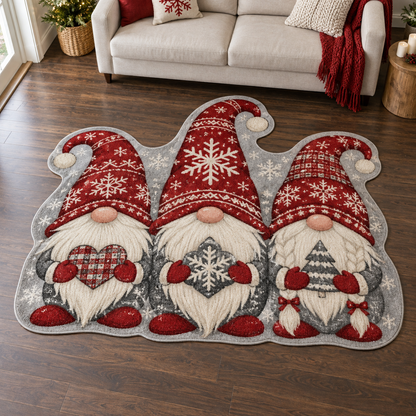 Gnome Winter Cabin TD131026438 Custom Shape Area Rug