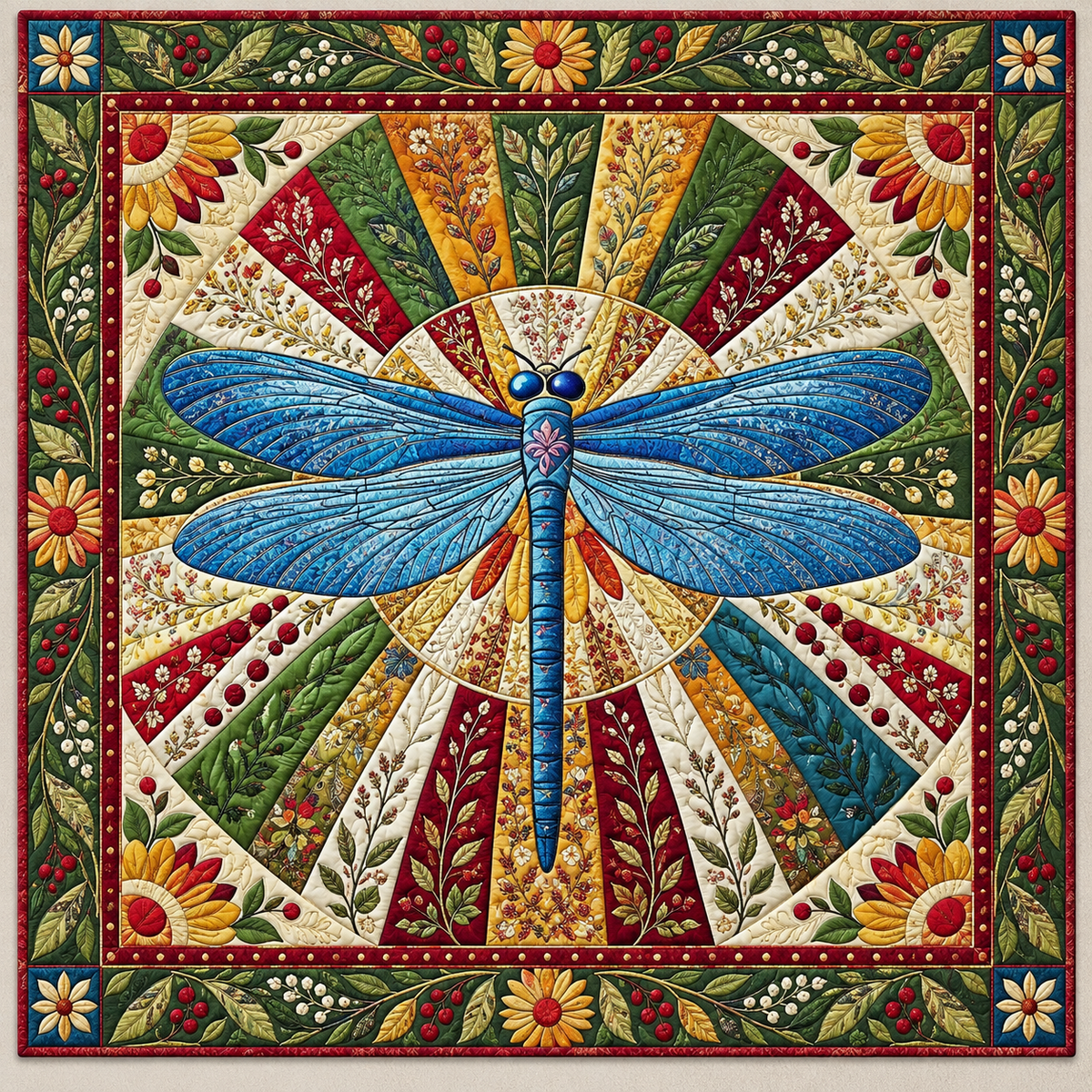 Blue Dragonfly TD141026944 Quilt Blanket