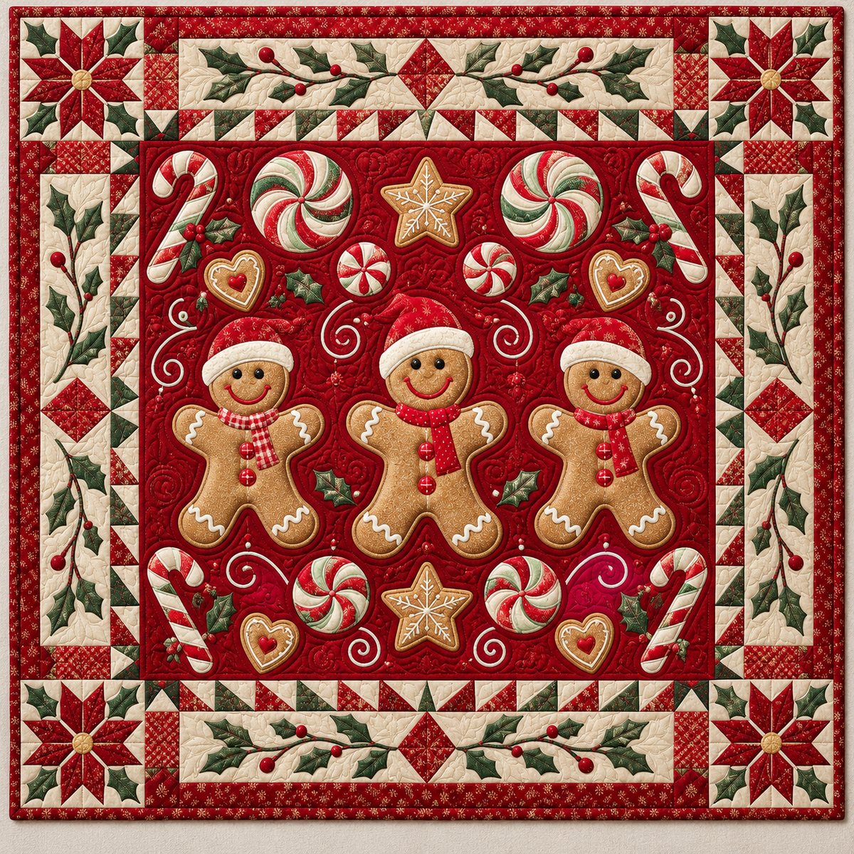 Gingerbread Holiday TD141026964 Quilt Blanket