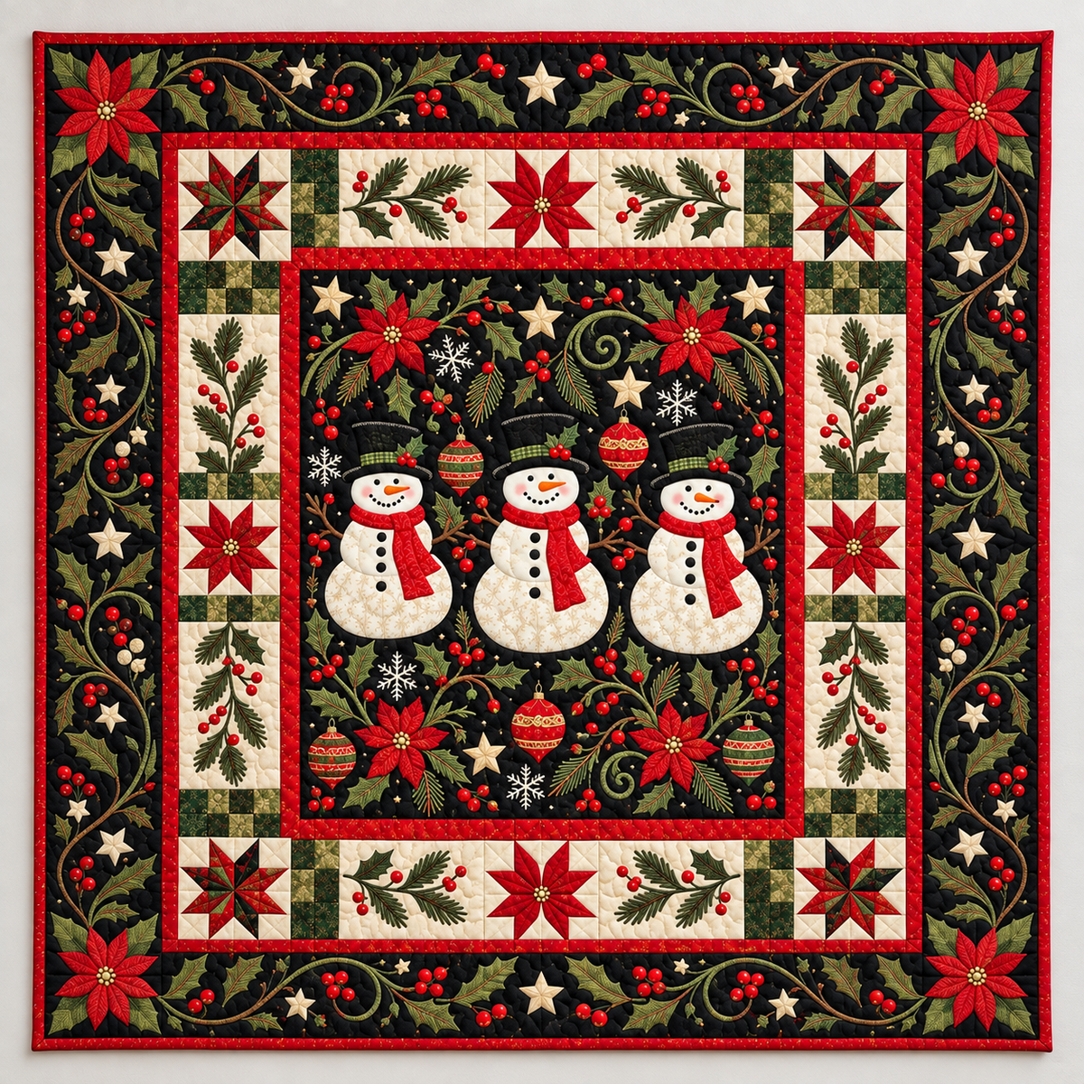 Snowmen And Christmas TD141026476 Quilt Blanket