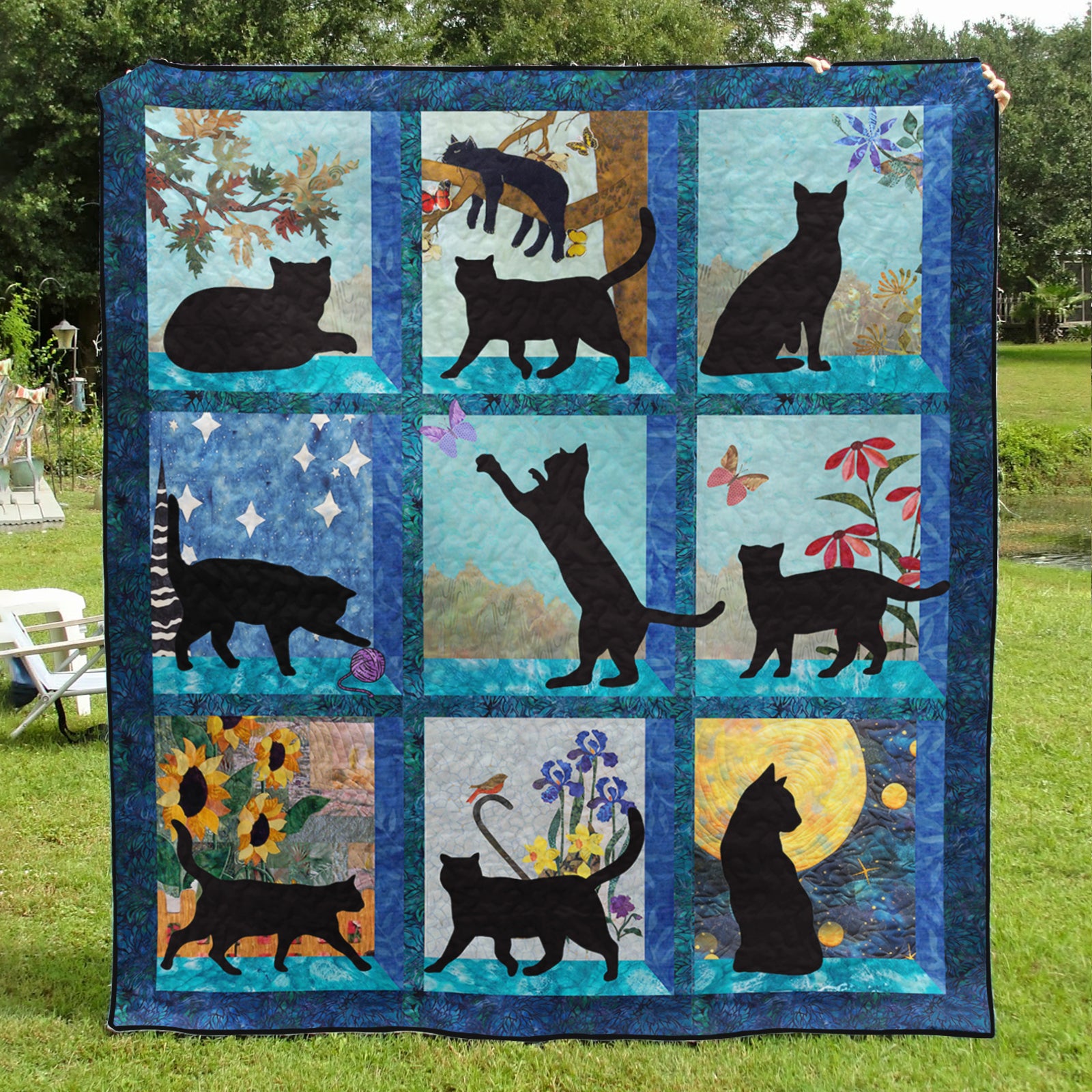 Black Cat TL06102301 Quilt Blanket – Charming Favor