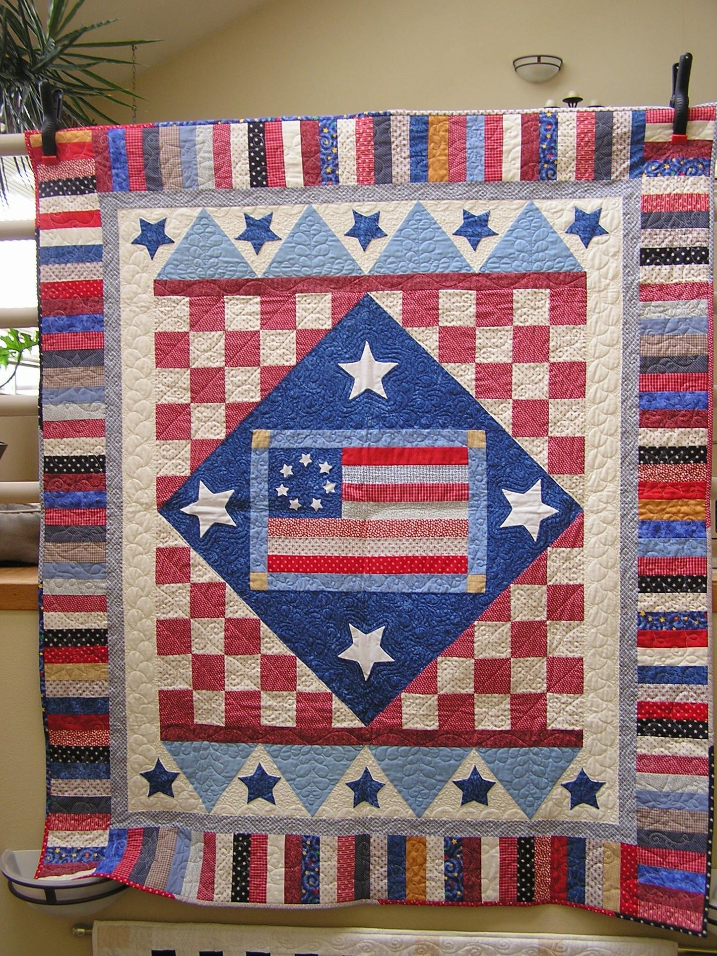 Patriotic CLDY040724102 Quilt Blanket