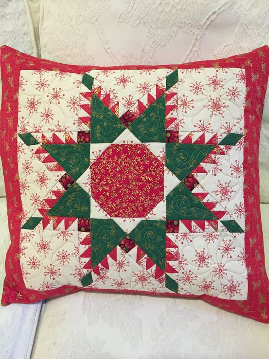 Christmas Star CLA080424219 Quilted Pillow Case