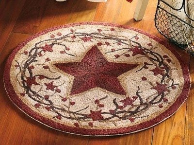 Barn Star CLM280801TM Round Area Rug