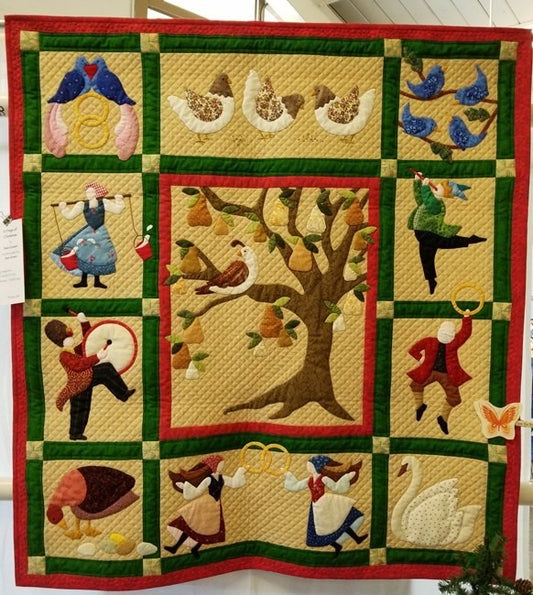 12 Days Of Christmas CLA0611001Q Quilt Blanket