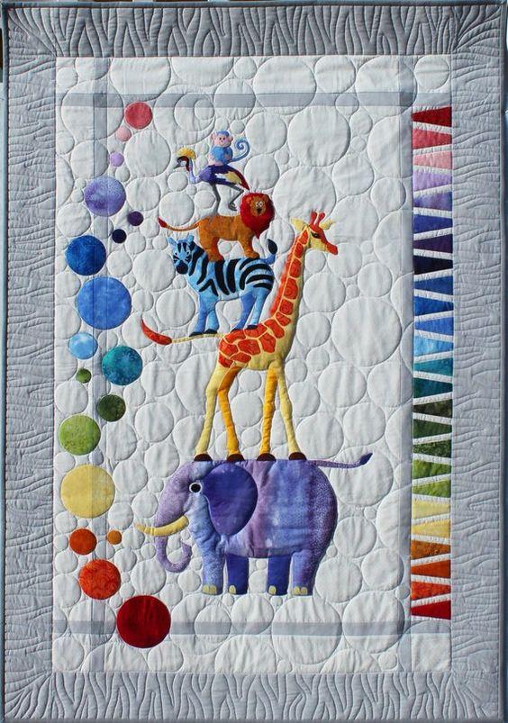 Baby Safari Slumbers Cot African Zoo Animal CLH2310076Q Quilt Blanket