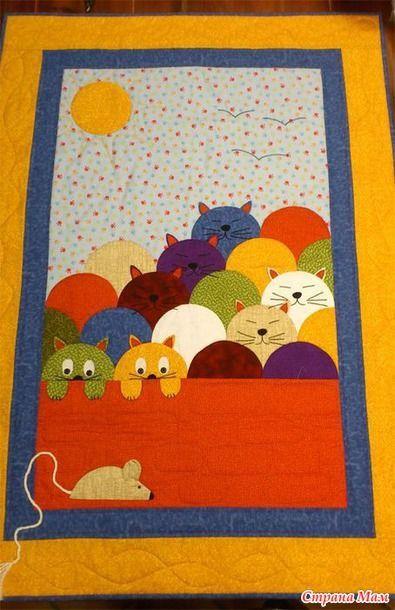 Cats CLA2810139Q Art Quilt