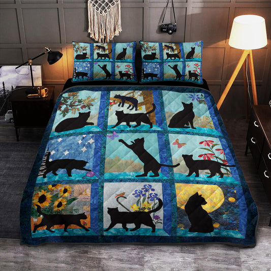 Black Cat TL06102301QB Quilt Bedding Set